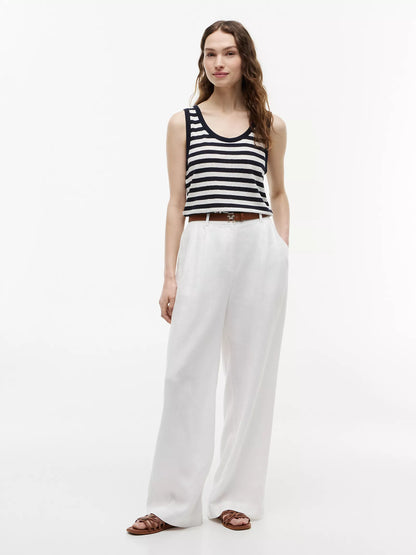 Navy Blue / Ivory Stripe