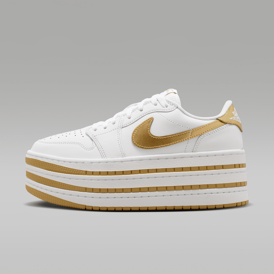 White/Metallic Gold/White