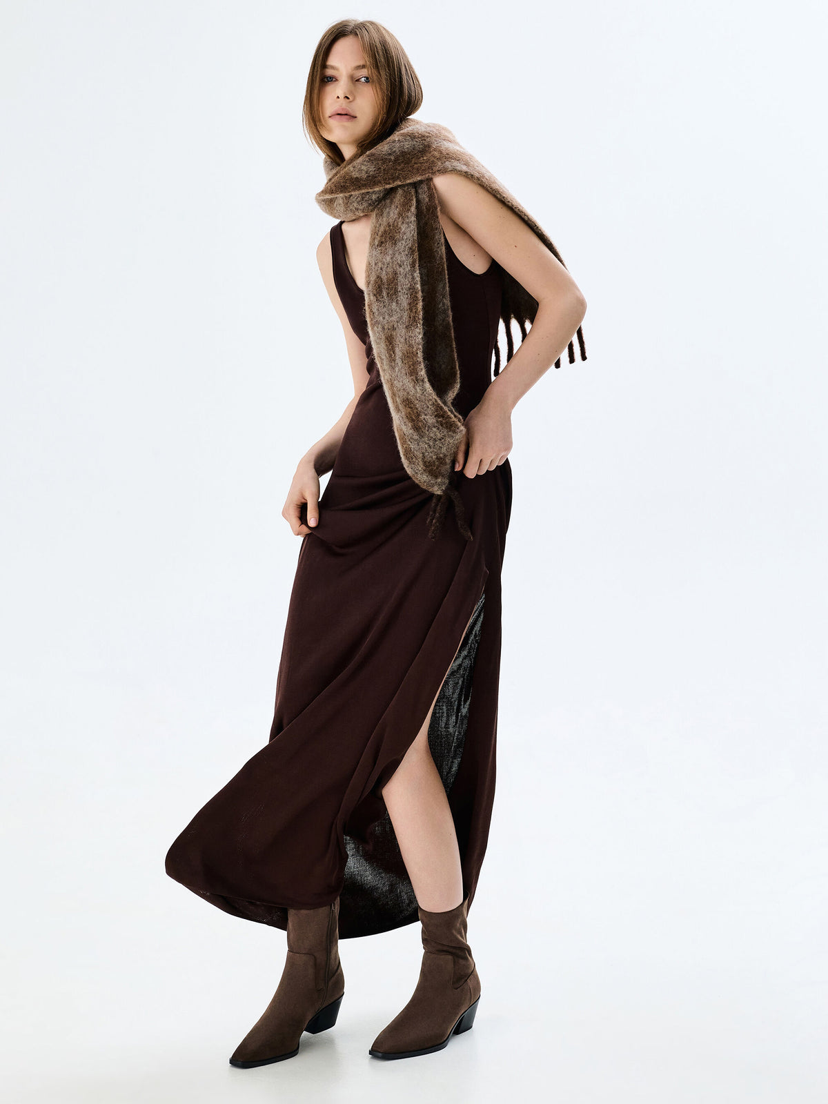Dark Brown Textured