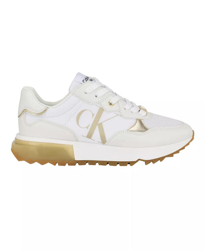 White - Faux Leather and Textile