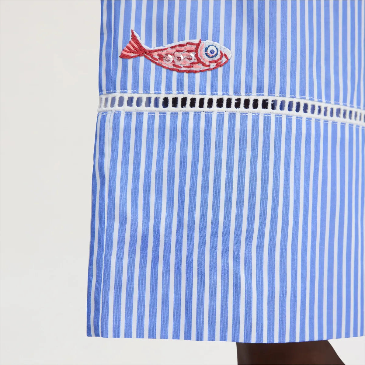 Periwinkle Shirting Stripe