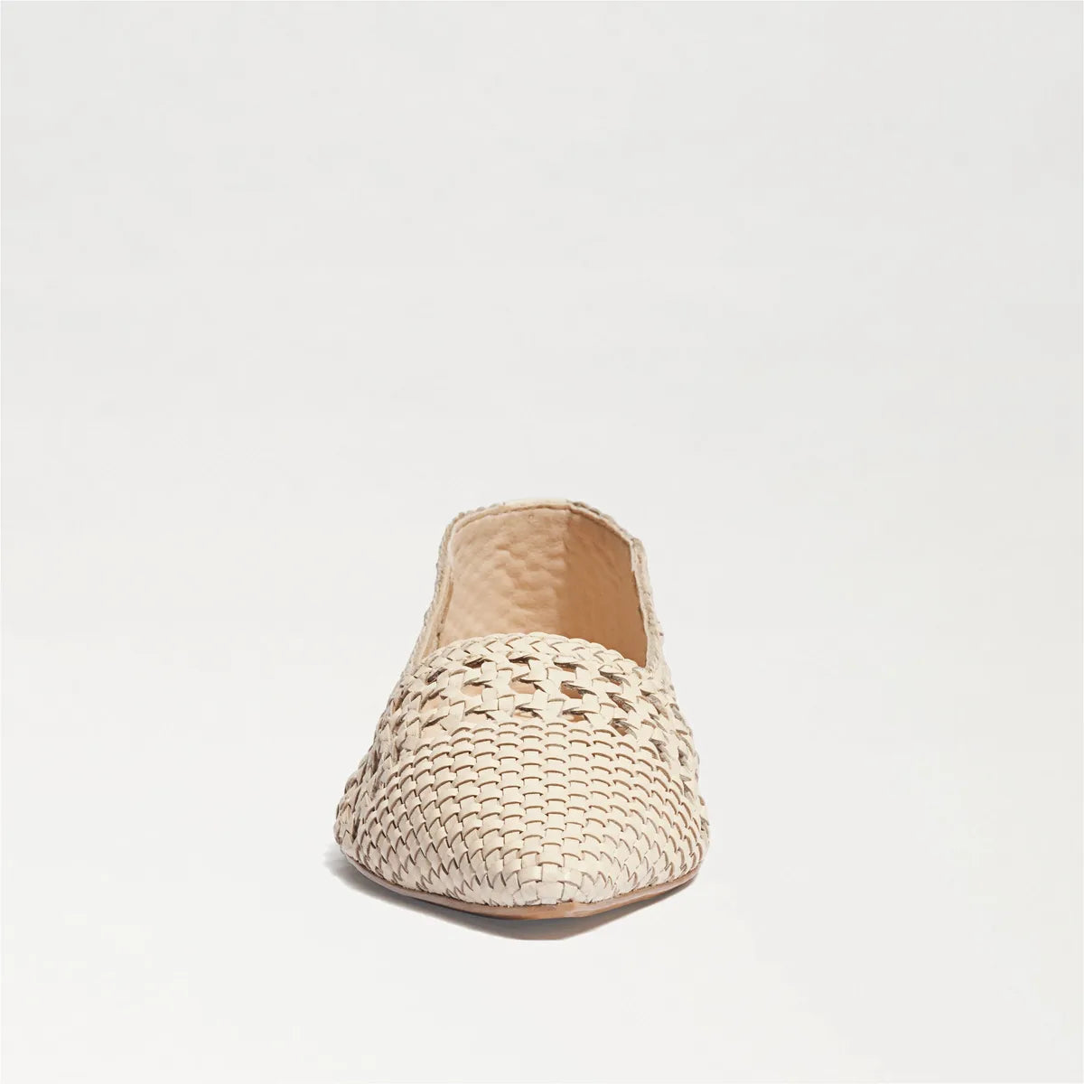 Ivory Woven Leather