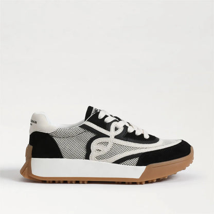 Black Suede/White Leather