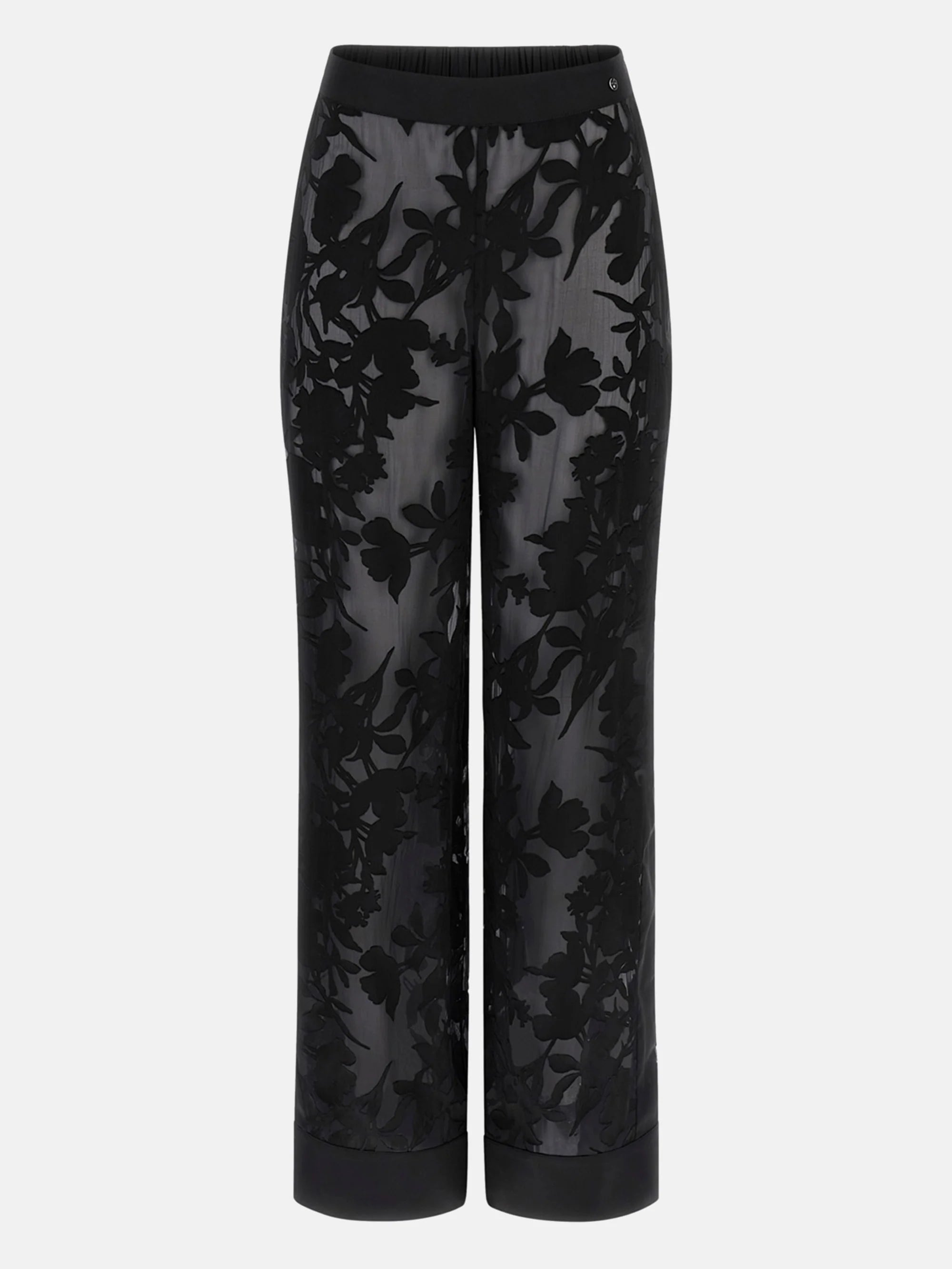 Floral Devore Black