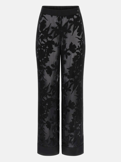 Floral Devore Black