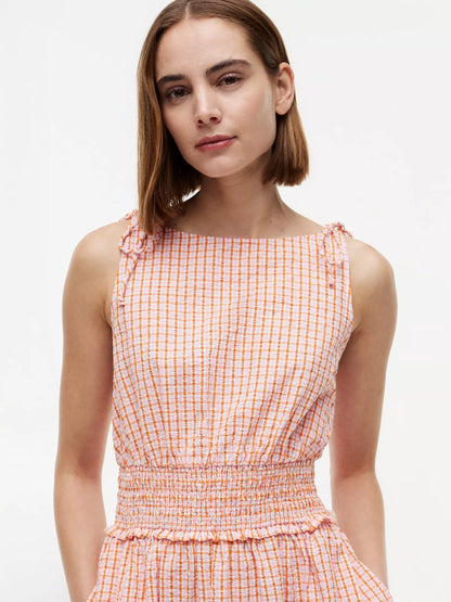Orange Gingham