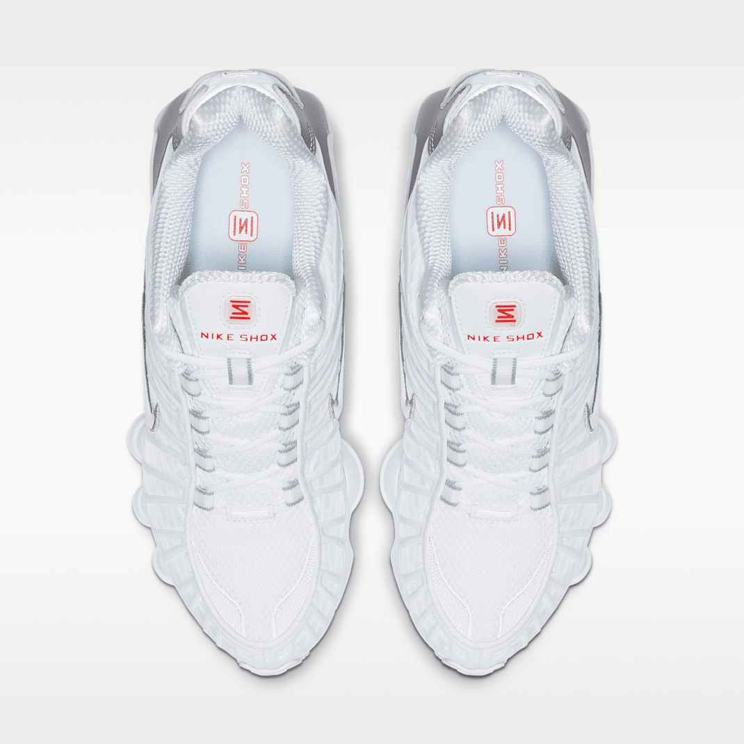 White/Metallic Silver/Max Orange/White