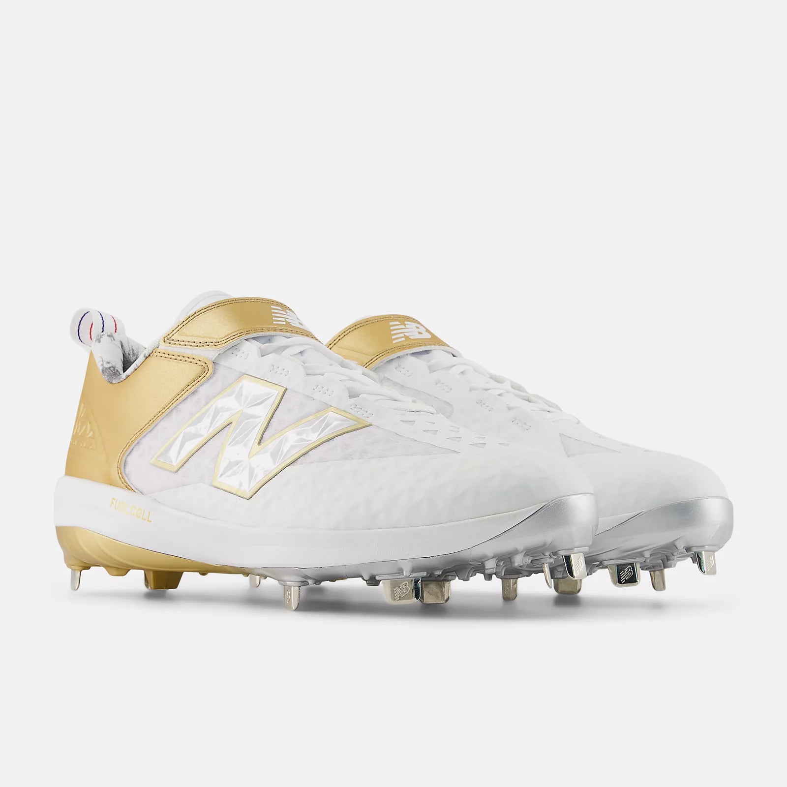 White With Gold And Red