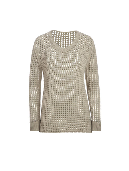 Gusa Crochet Beige