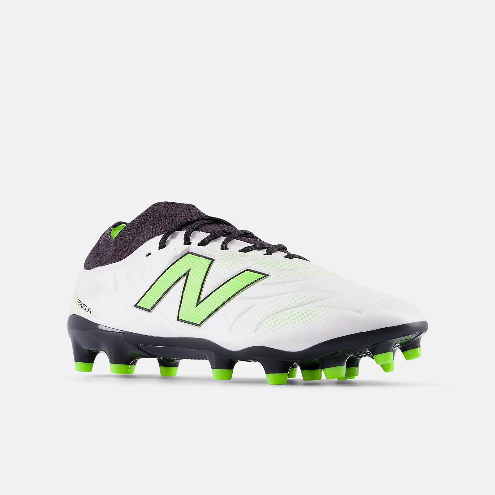 White With Black And Pixel Green