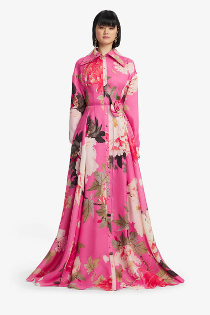 Peony Print in Fuchsia