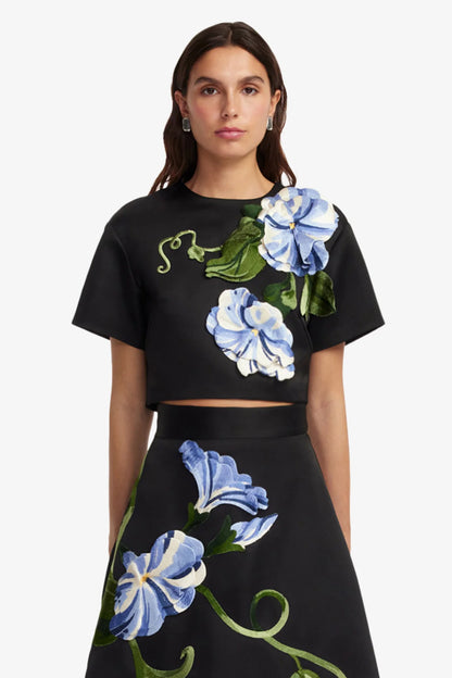Vine Print in Ebony