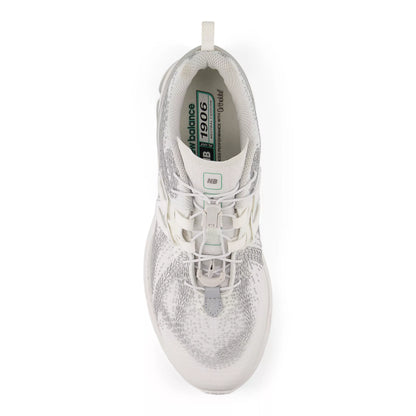 White With Silver Metallic And Deep End