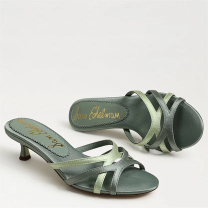 Sage Sky Satin Fabric