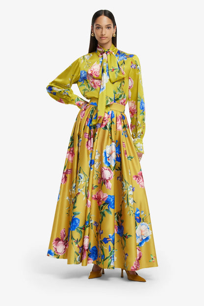 Garden Print in Mustard 2