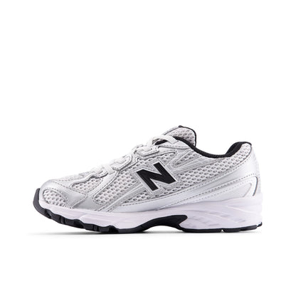 Silver Metallic With Black