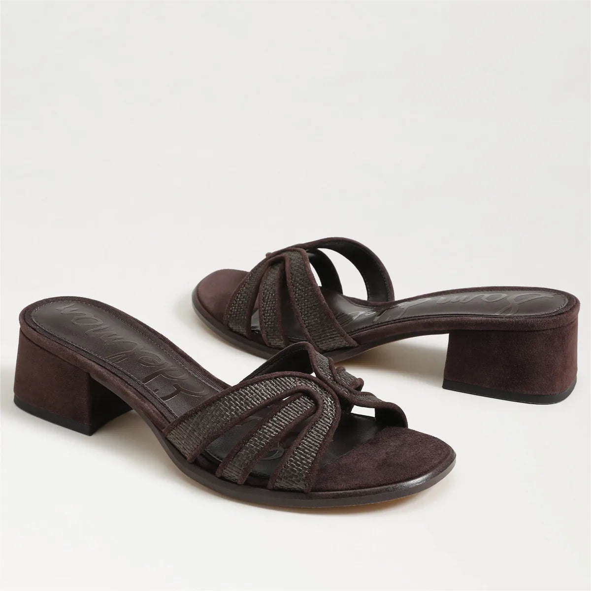Café Noir Faux Raffia/Suede