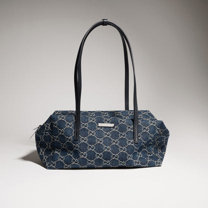 denim azul oscuro con GG