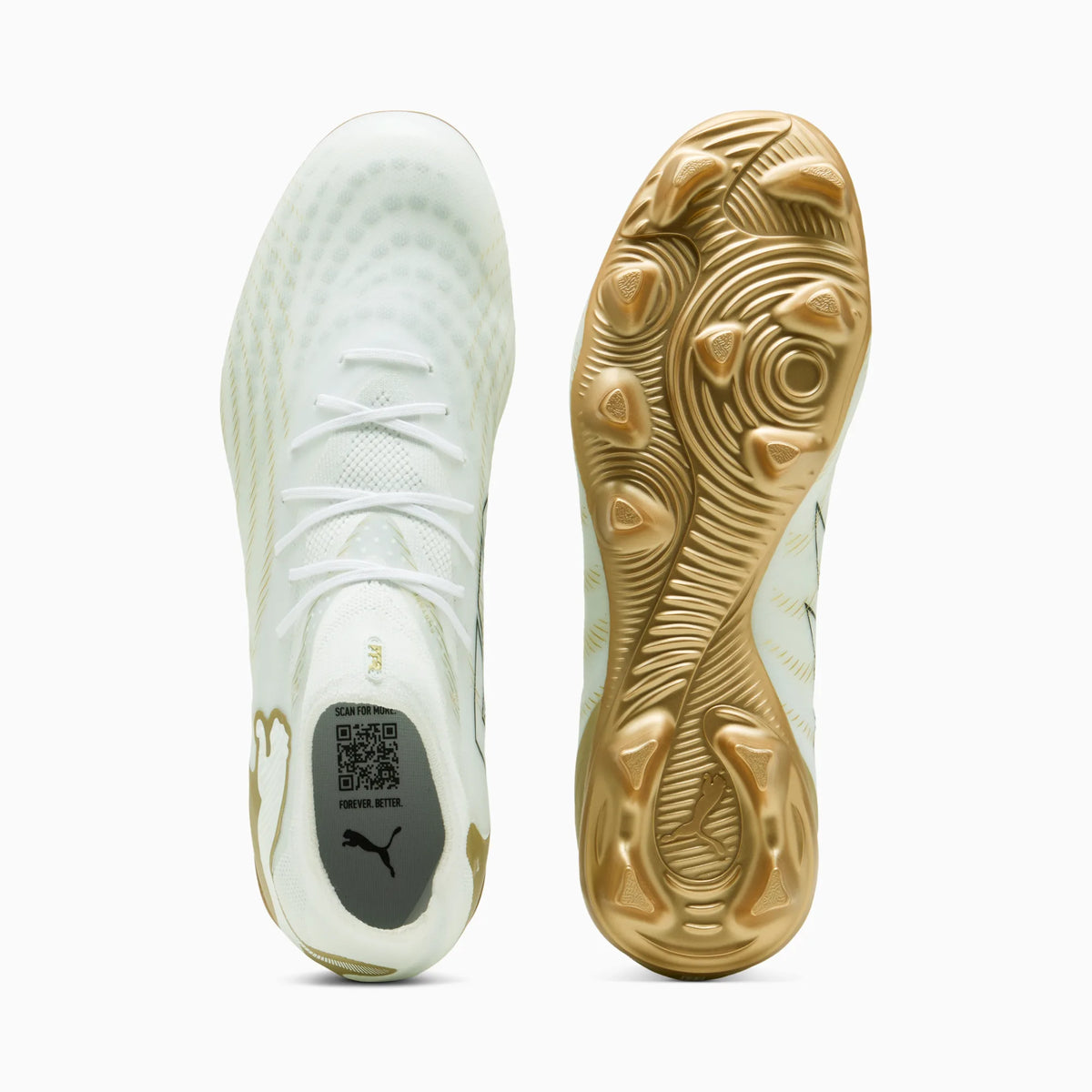 PUMA White-Metallic Gold-PUMA Black