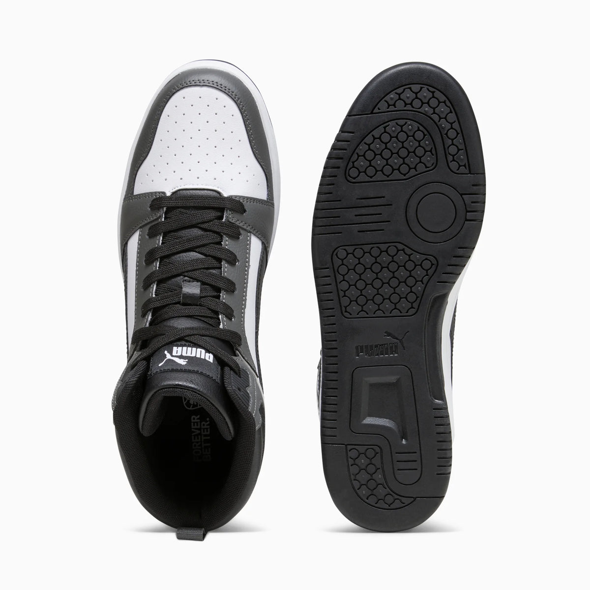 PUMA White-PUMA Black-Shadow Gray