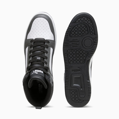 PUMA White-PUMA Black-Shadow Gray