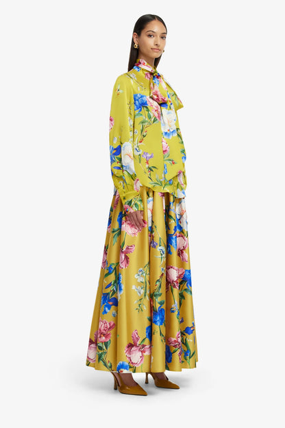 Garden Print in Mustard 2