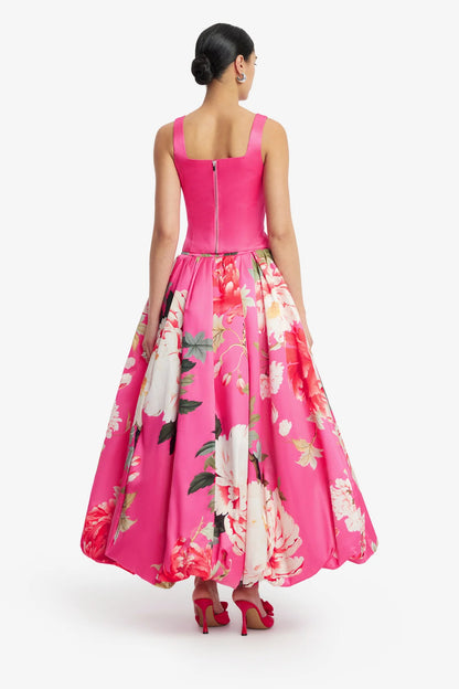 Peony Print in Fuchsia 2
