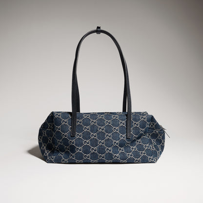 denim azul oscuro con GG