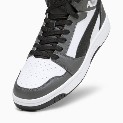 PUMA White-PUMA Black-Shadow Gray
