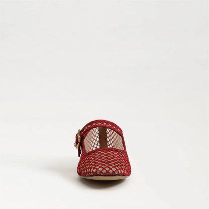 Deep Scarlet Mesh Fabric