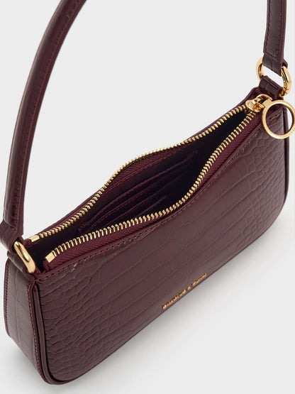 Maroon Red Croco