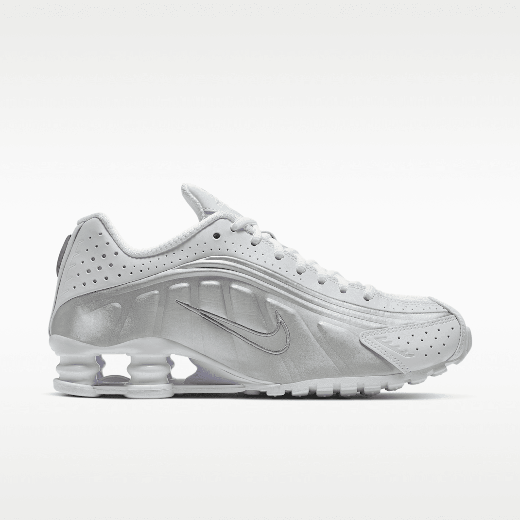 White/Metallic Silver/Max Orange/White