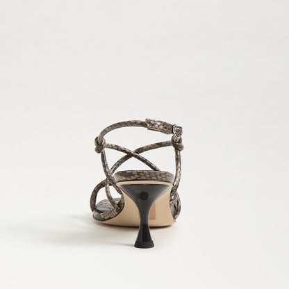 Tan Snake Print Faux Leather