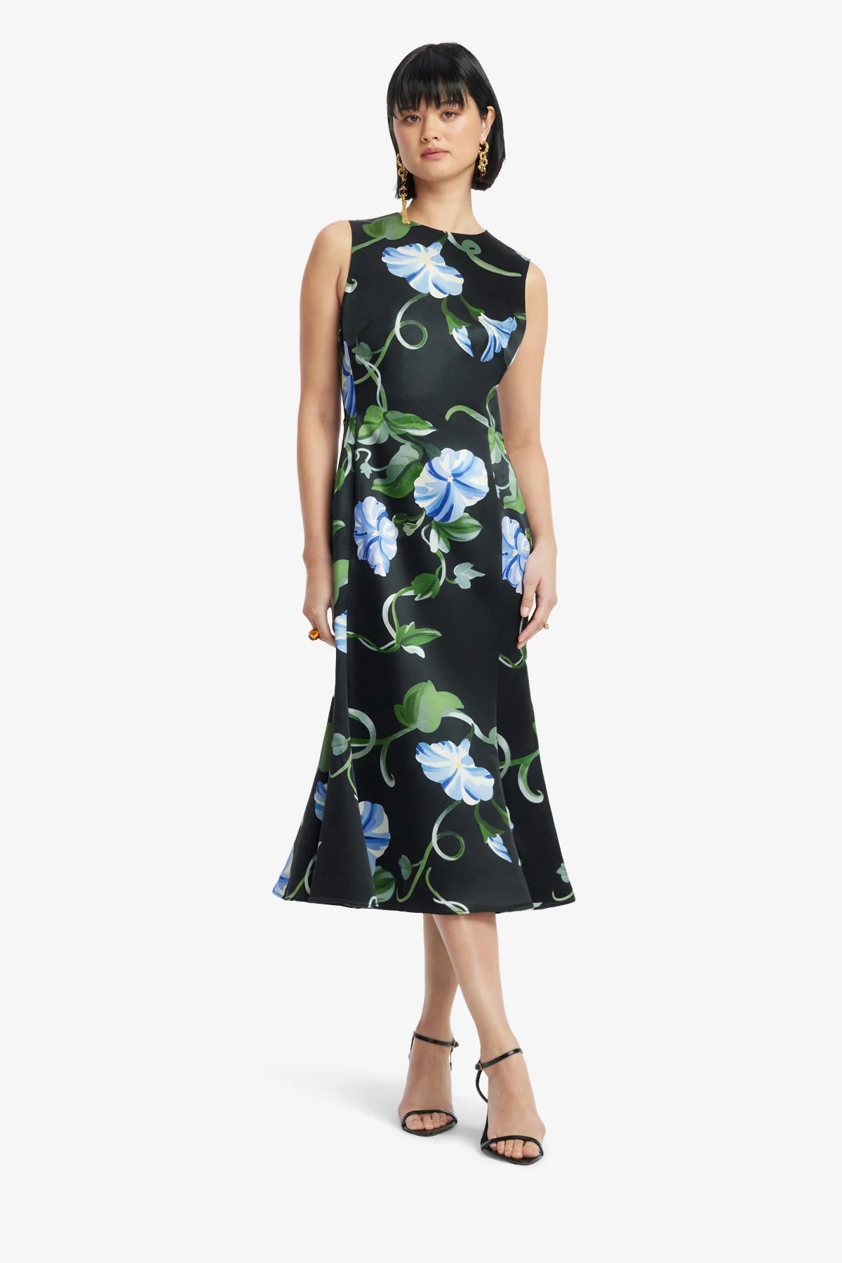 Vine Print in Ebony