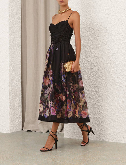 Black Multi Floral
