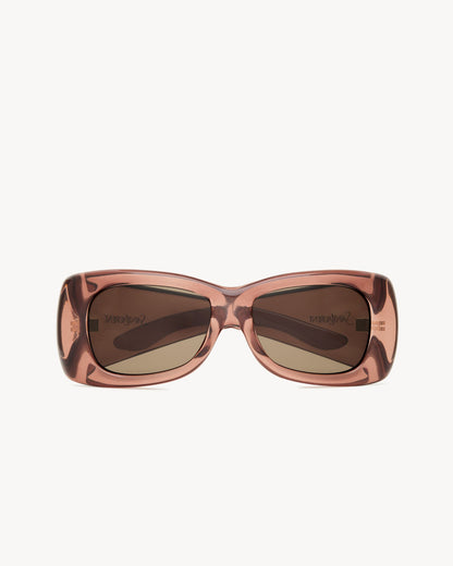 Transparent Red And Brown