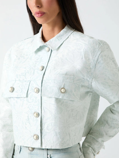 Light Wash Denim Lace