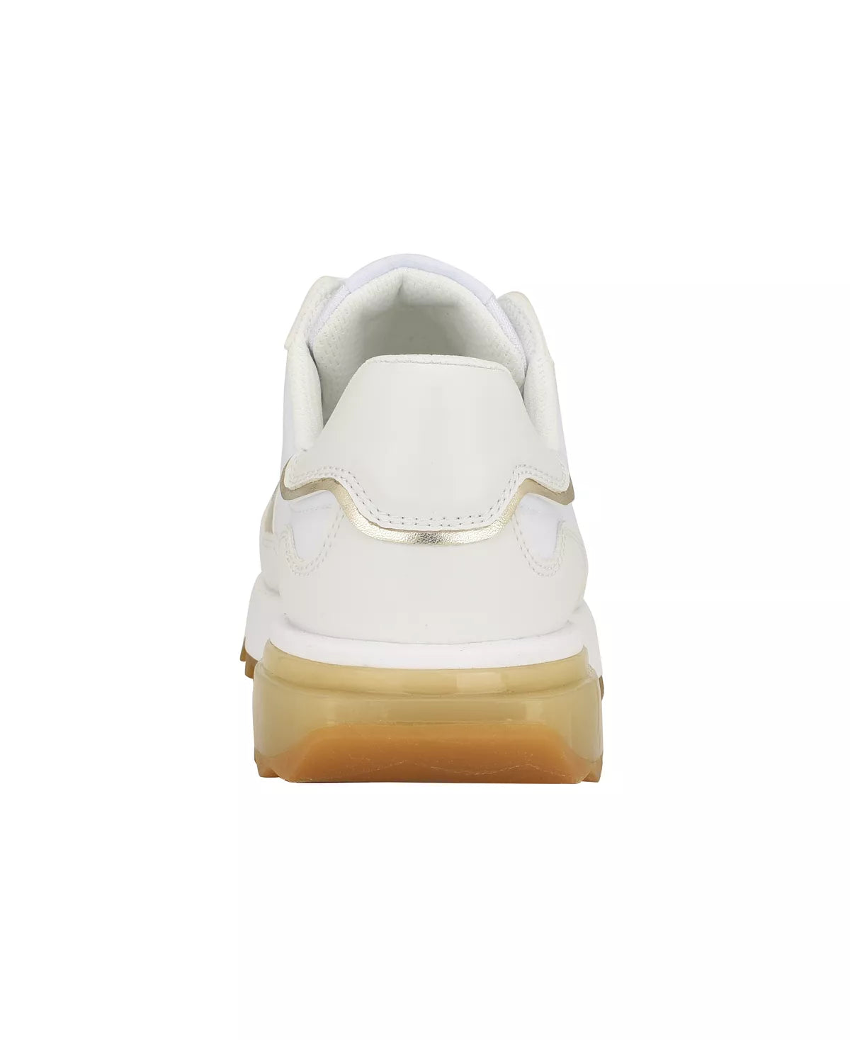 White - Faux Leather and Textile