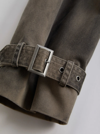 Gusa Washed Brown Trench