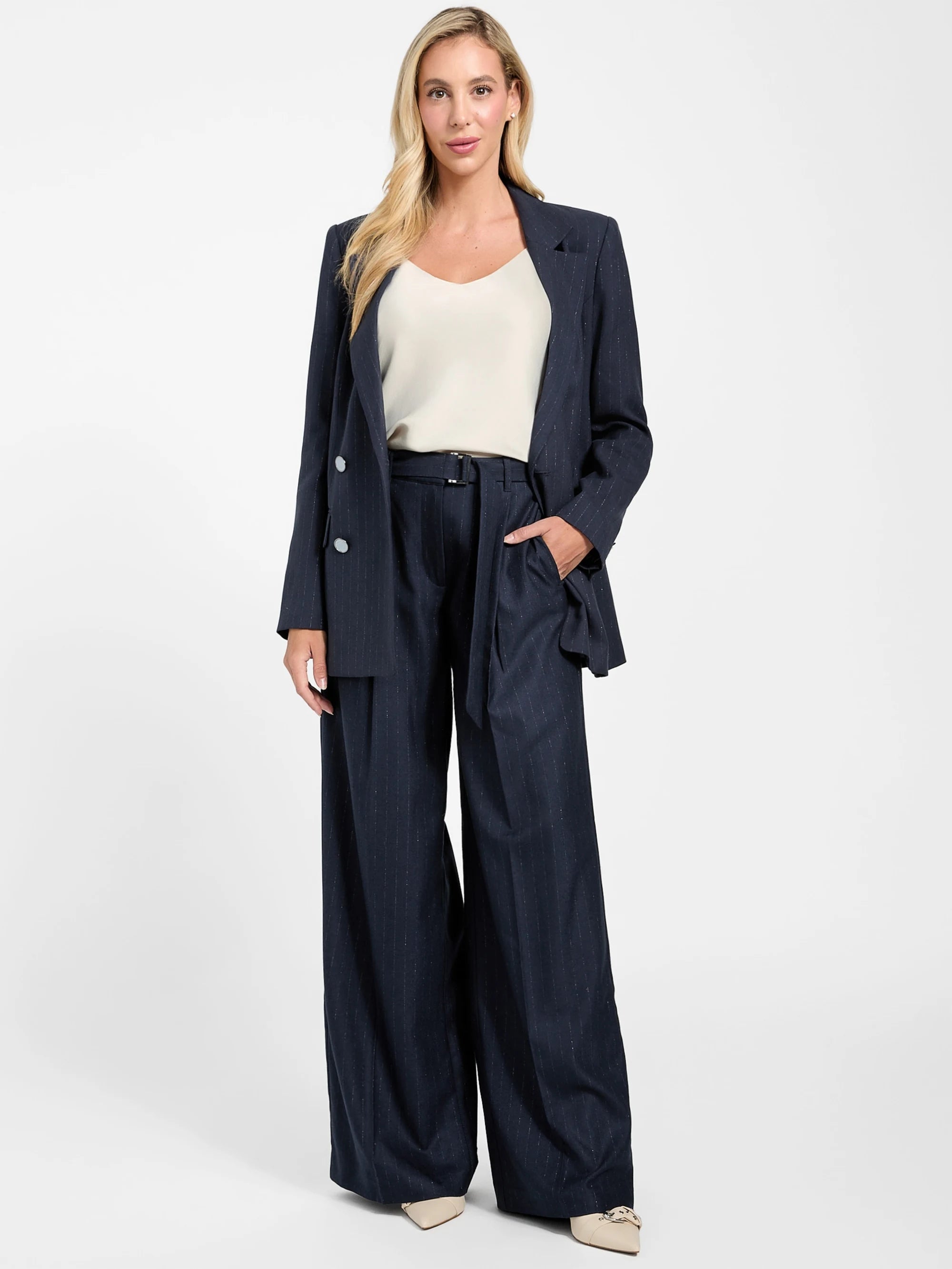 Suiting Blue Pinstripe Co