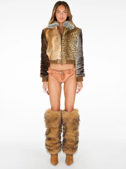 Gusa Mixed Animal Print