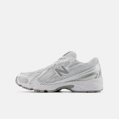 White With Silver Metallic