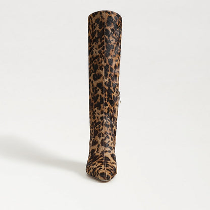 Brown Leopard Print Calf Hair