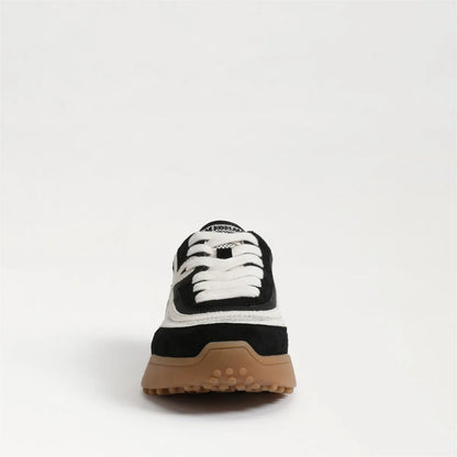 Black Suede/White Leather