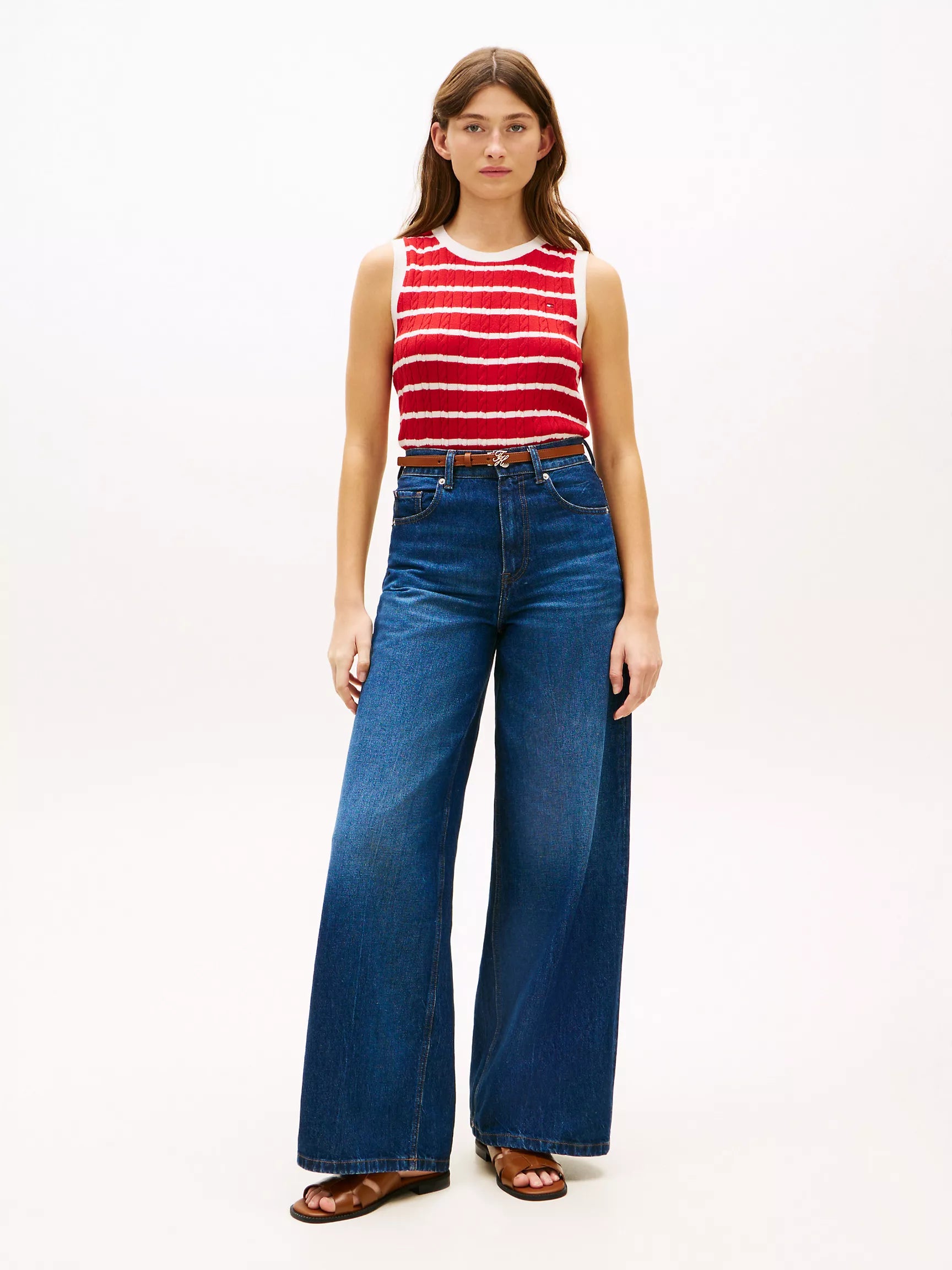 Red / Ecru Stripe