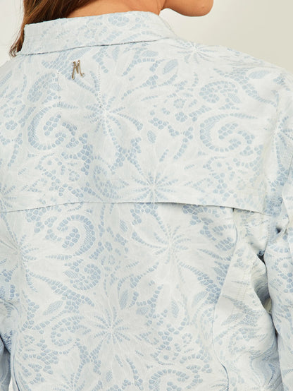 Light Wash Denim Lace