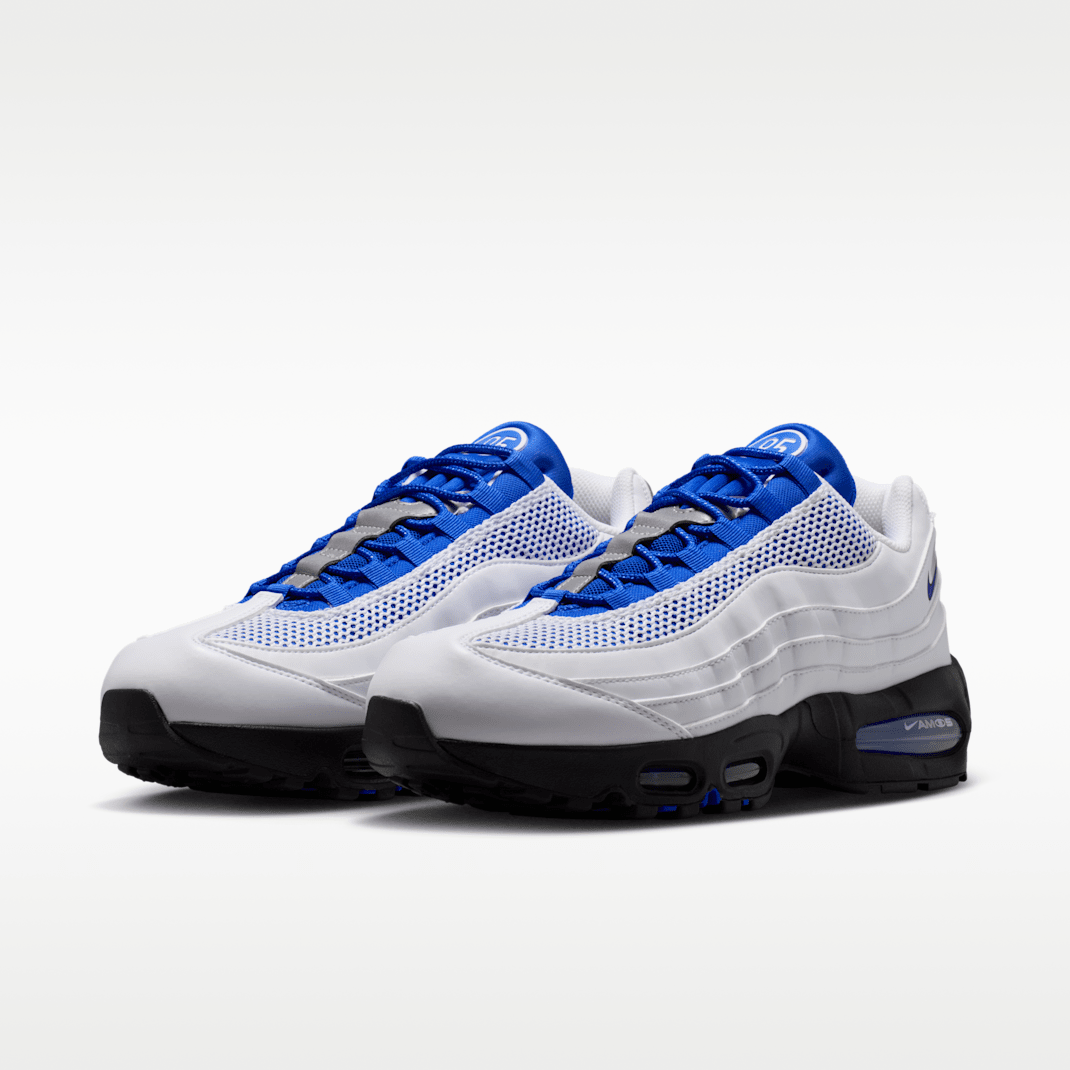 White/Black/Metallic Silver/Racer Blue