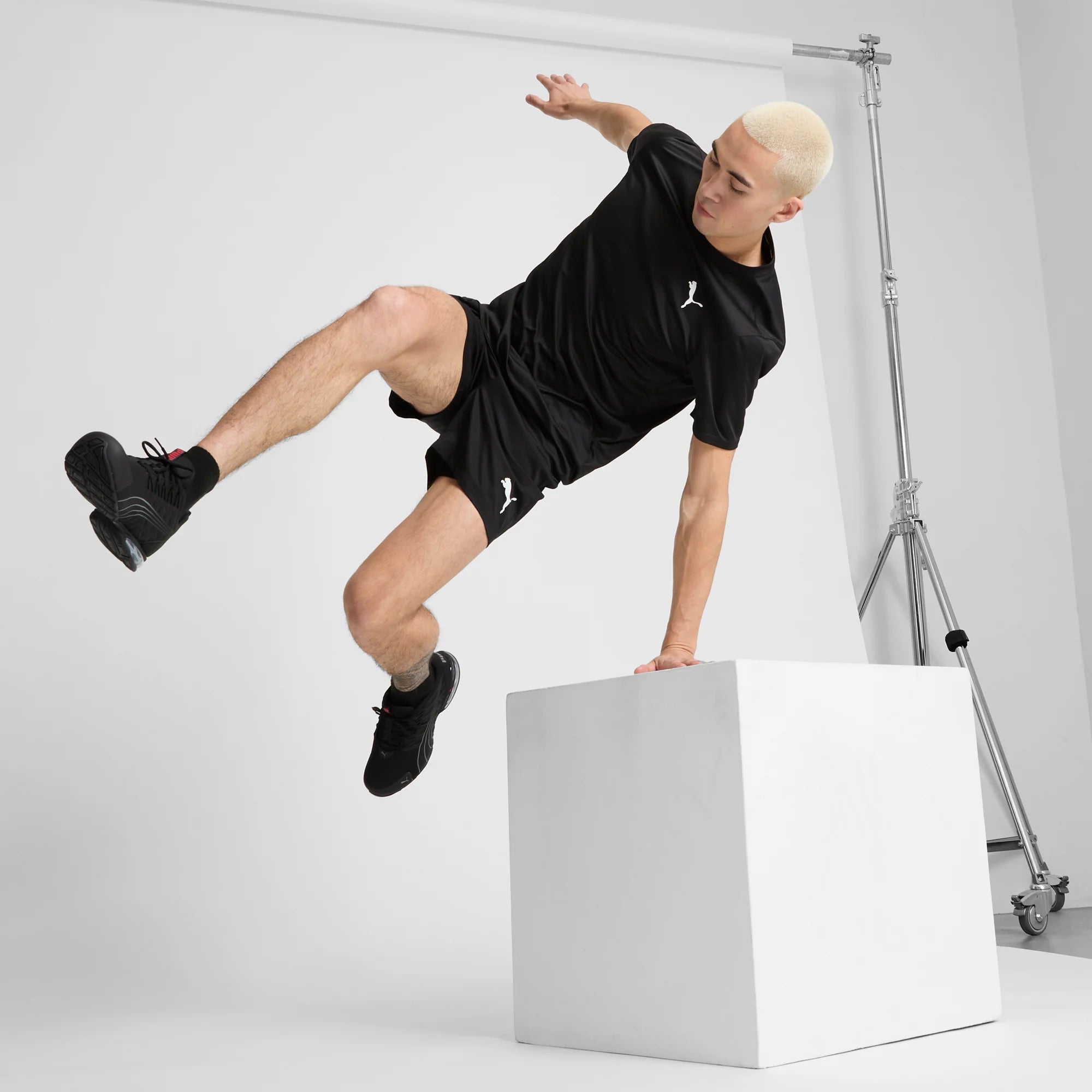PUMA Black-Stormy Slate-For All Time Red