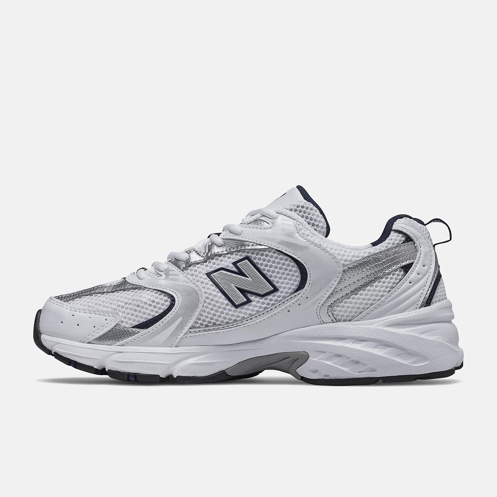 White With Natural Indigo