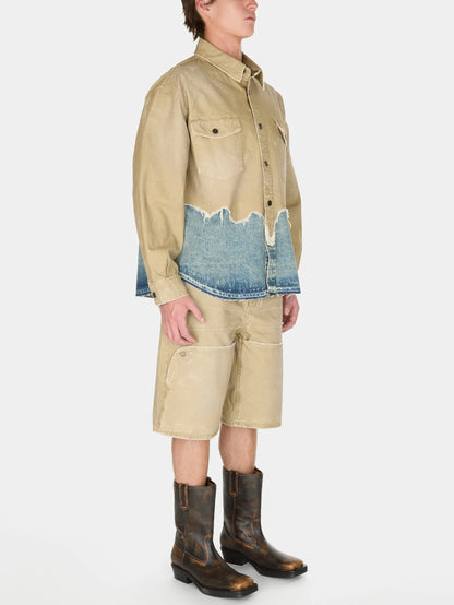 Gusa Vintage Indigo Tan W